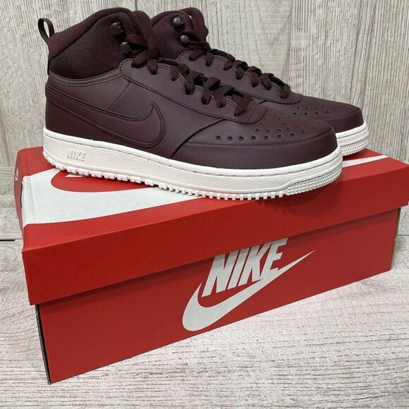 NIKE Court Vision MID Winterized Men Sz 9 Burgundy Crush/Plum Eclipse DR7882-600 main image 9